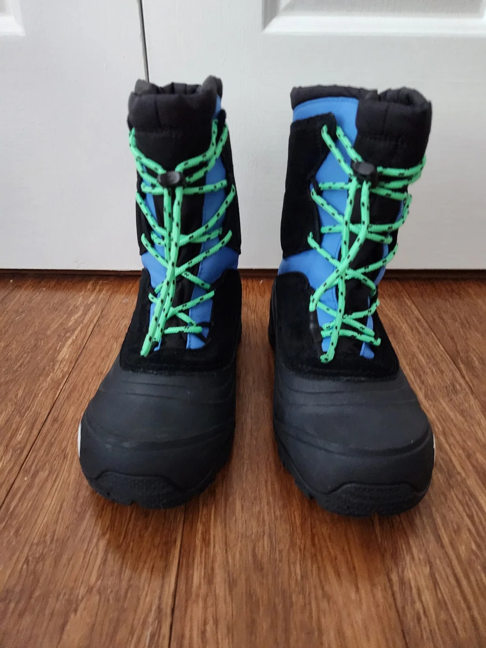 The North Face Z23120 Kids Waterproof Blue Alpenglow V Winter Boots Youth Size 5